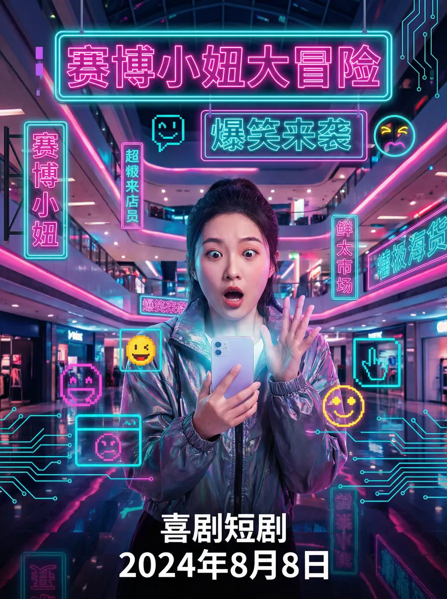 善良的小峓子2在钱免费中文字 搞笑喜剧短剧 - 赛博小妞大冒险海报